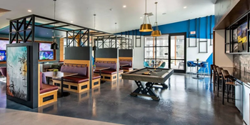 Game room with billiards